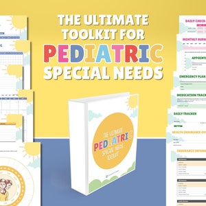 Child Special Needs Organizer | Track IEPs, Meds, Symptoms & More I All-in-One Special Needs Toolkit | Pediatric Planner for Parents