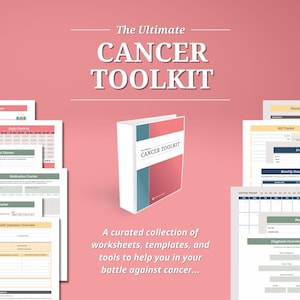 Cancer Binder for Patients & Caregivers I  Chemo Tracker, Surgery Worksheets, Symptom Logs I Oncology Appointment Tracker I Cancer Care Log