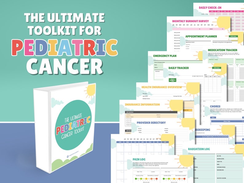 Ultimate Pediatric Cancer Toolkit / Planner and Organizer for Etsy