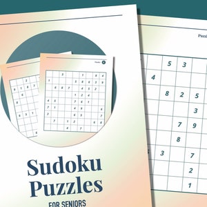Large Font Sudoku Puzzles for Seniors: 50 Brain Games (Digital Download)