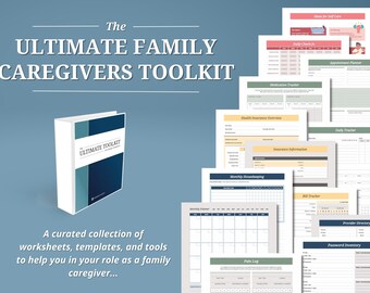 Caregiver Binder / Caregiver Organizer / Caregiver Planner / Bestseller Medical log / Medical Binder / Home Binder / Caregiver Journal