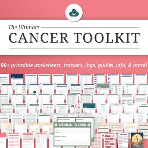 Cancer Toolkit: Chemo, Radiation, & Symptom Tracker Printable (Digital Download)
