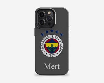 Fenerbahçe logo voor mobiele telefoonhoes - hoogwaardige, duurzame siliconen hoes met Fenerbahçe-logo - Türkiye - ventilator - hoesje - cadeau - gepersonaliseerd