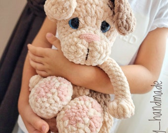 PERRITO DE PELUCHE LOVEY: Juguete de peluche para perro recién nacido