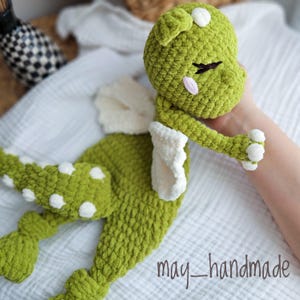Dragon Snuggler | Baby shower Gift | Dragon Lovey | First Birthday Gift | Dragon nursery decor | Security Blanket
