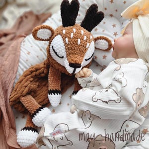 Deer Snuggler: Buck Lovey - Baby Toys, Woodland Hunting Nursery Decor Security Blanket
