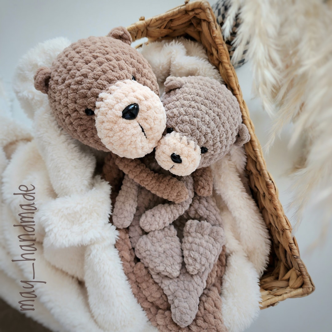 OTTER Baby and Mom Lovey for Babies, Otter Gift, Otter Snuggler, Sea ...