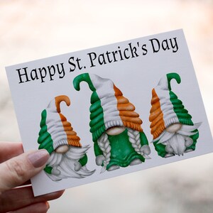 Carte de gnome de la Saint-Patrick, carte personnalisée pour la Saint-Patrick, carte personnalisée, carte personnalisée pour la Saint-Patrick, Saint-Patrick