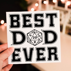 Dungeons and Dragons Biglietto per la festa del papà, biglietto per papà, biglietto di compleanno per papà, festa del papà, biglietto personalizzato, biglietto personalizzato per papà, biglietto D&D