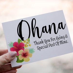 Tarjeta de cumpleaños hawaiana, tarjeta de cumpleaños hawaiana, tarjeta de Ohana personalizada, tarjeta de Hawái, tarjeta hawaiana personalizada, Ohana, Hawái