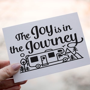 La alegría está en el viaje Tarjeta de cumpleaños de autocaravana, tarjeta de cumpleaños, tarjeta para cumpleaños, tarjeta de cumpleaños de autocaravana, tarjeta personalizada, tarjeta personalizada