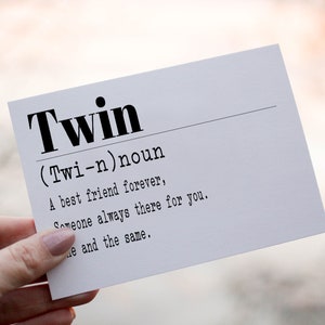 Twin Birthday Card, Twin Birthday Card, Twins Birthday Card, Twin Greeting Card, Custom Twin Birthday Card, Twin Card, Twins Card