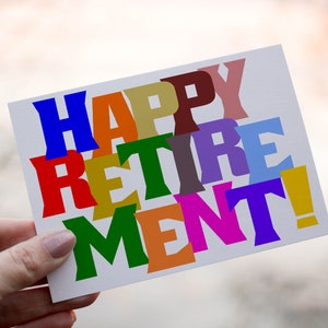 Bonne retraite, Carte de retraite, Carte personnalisée pour la retraite, Carte de retraite, Carte personnalisée pour la retraite, Retraite, Carte de départ