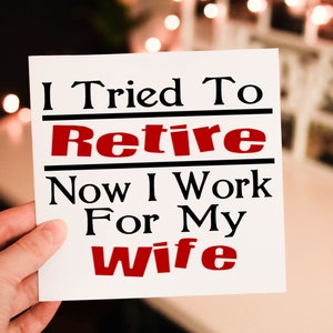 Carte J'ai essayé de prendre ma retraite, Carte de retraite, Carte personnalisée pour la retraite, Carte de retraite, Carte personnalisée, Carte personnalisée pour la retraite