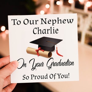 Congratulazioni nipote biglietto di laurea, il tuo biglietto di laurea, biglietto personalizzato per la laurea, biglietto di congratulazioni, biglietto di laurea nipote