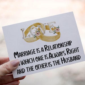 Il matrimonio è una relazione Biglietto di nozze, Giorno delle nozze, Matrimonio personalizzato, Biglietto di nozze personalizzato, Biglietto per matrimonio, Biglietto di auguri per matrimonio