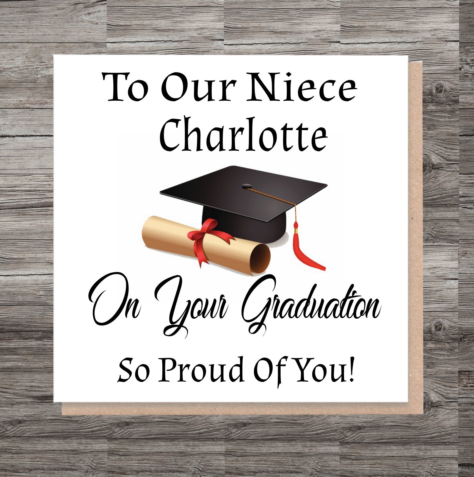 Congratulations Niece Graduation Card Your Graduating Card Etsy