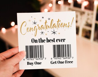 Twins Congratulations Card: Buy One Get One Free, Personalised Baby Shower