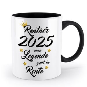 Mug pensioner - with saying (personalized name/year) - a legend retires - gift, farewell gift