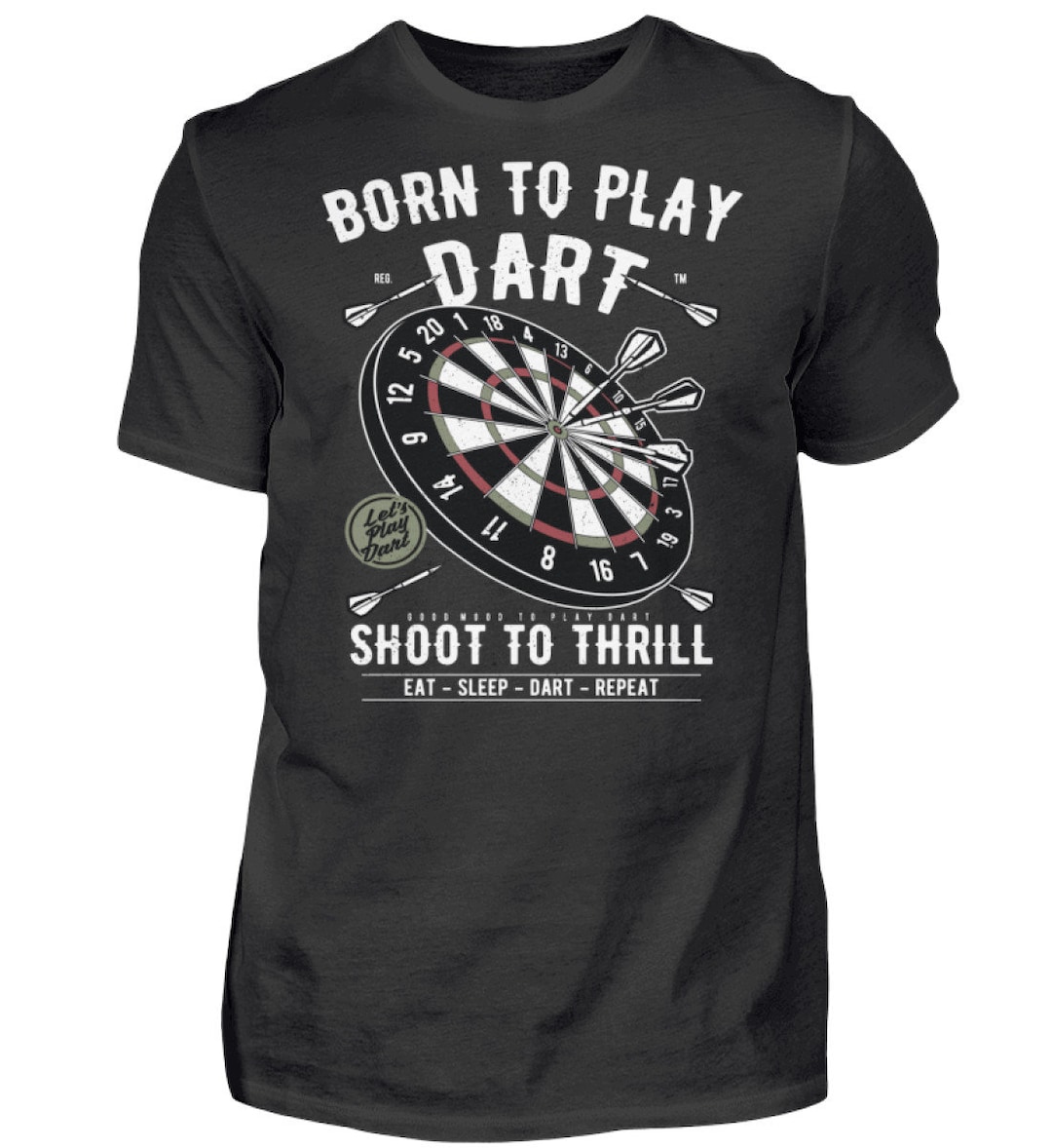 Darts Born to Play Darts Men's Shirt Tshirt Etsy