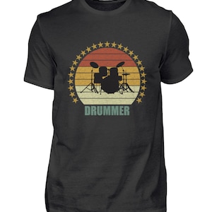 Schlagzeug Schlagzeuger retro  - Herren Shirt T-Shirt
