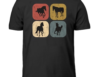 Pferd Retro  - Kinder T-Shirt
