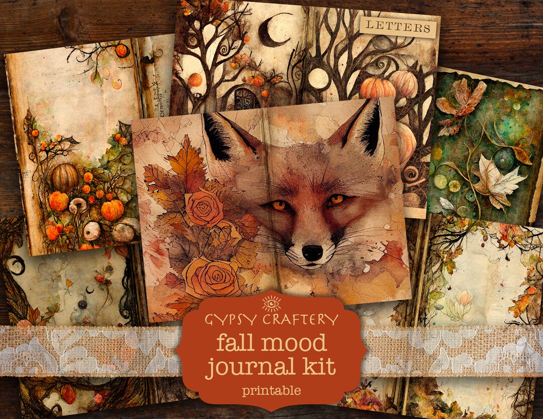Fall Junk Journal Kit, Autumn Printable Pages (digital Download) - Etsy