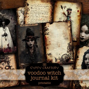 Voodoo Witch Junk Journal Kit, Printable Ephemera (digital Download) - Etsy
