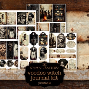 Pu&ograve; includere: Kit di diario digitale stampabile a tema strega voodoo. Il kit include immagini di bambole, teschi, candele e altri oggetti da strega. Il kit &egrave; perfetto per creare un diario unico e personale.
