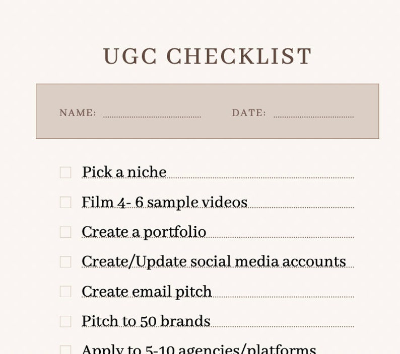The UGC Cheat Sheet Guide UGC Coaching Call 14 Page User Generated