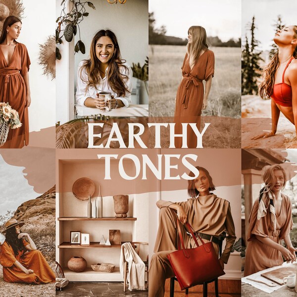 Earthy Tones Lightroom Mobile Presets - Enhance Your Photos with Natural Hues