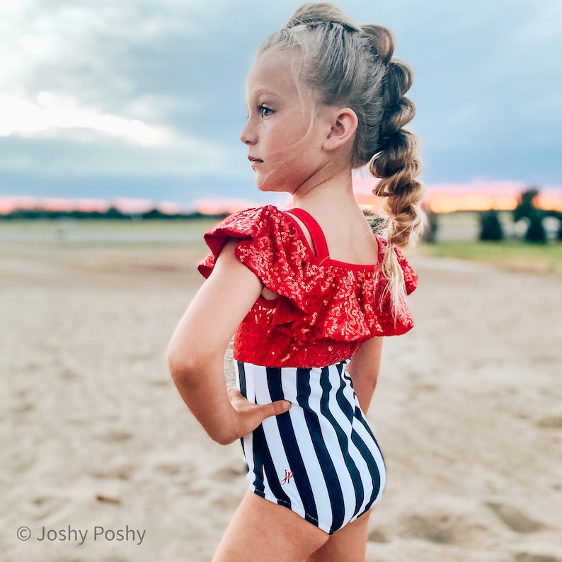 The Ruby-girl's Swimsuit - Etsy