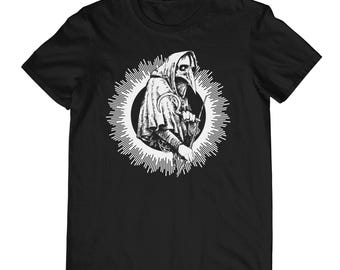 PLAGUE DOCTOR I - Gothic T-Shirt | Black Death Mask | Occult Ritual Dark Art |