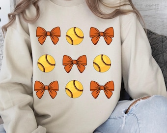 Softball png, orange Schleife, Sublimation, Softball-Shirt
