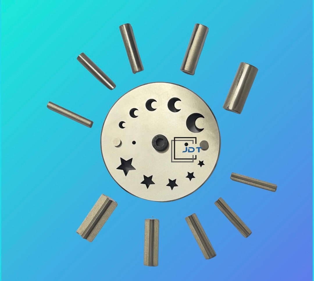 Disc Cutter 2 Different Shapes Set of 10 Punches 5 Stars 5 Moons 6 to 16 Mm Jewelry Die Free