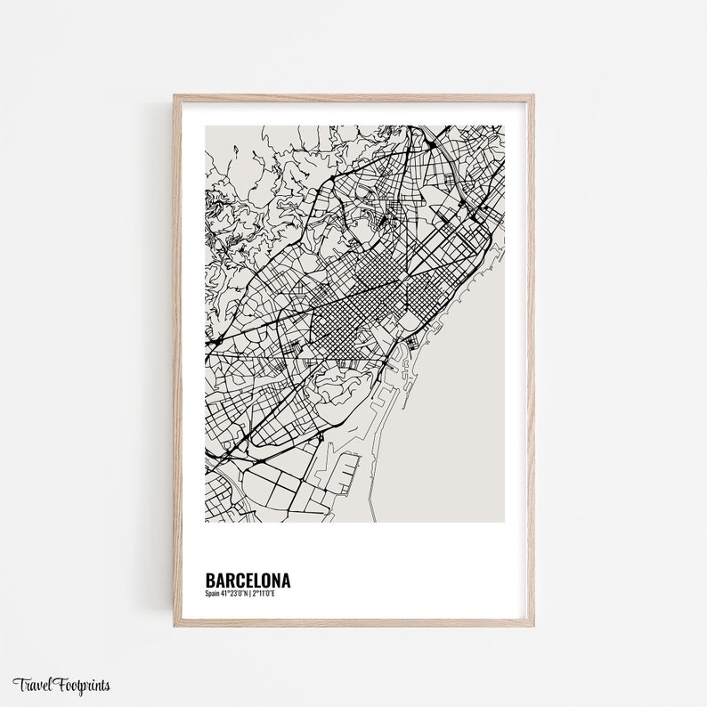 BARCELONA City Map Barcelona Print - Il 794xN.4350219893 1sis 