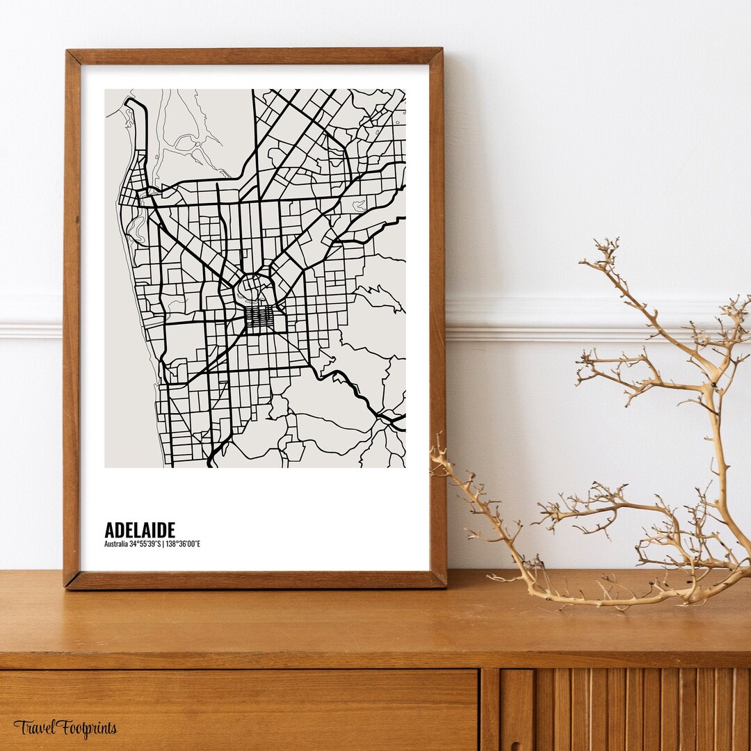 ADELAIDE City Map Adelaide Poster - Il 1080xN.4376910381 Hfgn 