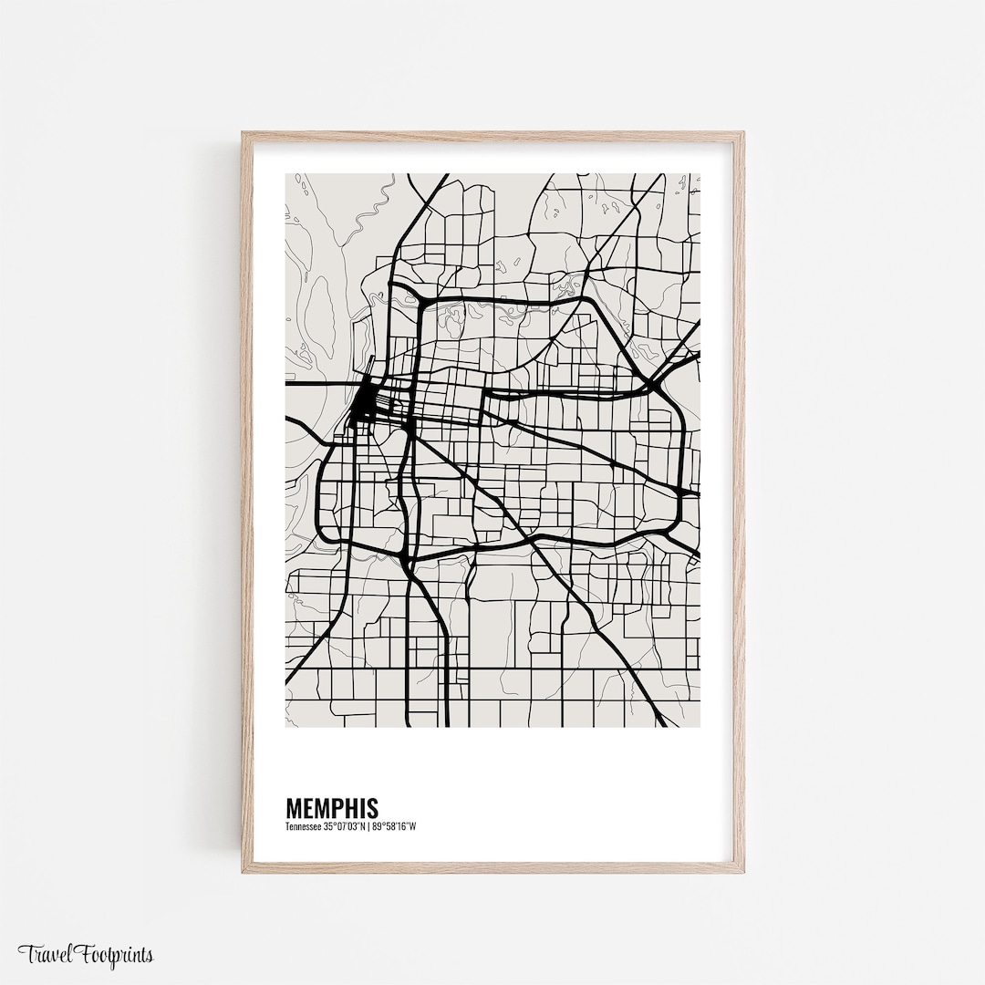 MEMPHIS Wall Art, Memphis Art Print, Modern Minimalist Wall Art, City