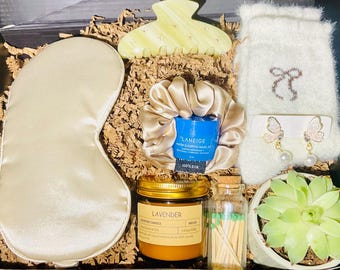 Self Care Live Succulent Gift, Corporate Gift Box, Client Gift Box, Thank You Gift, Comfort Gift