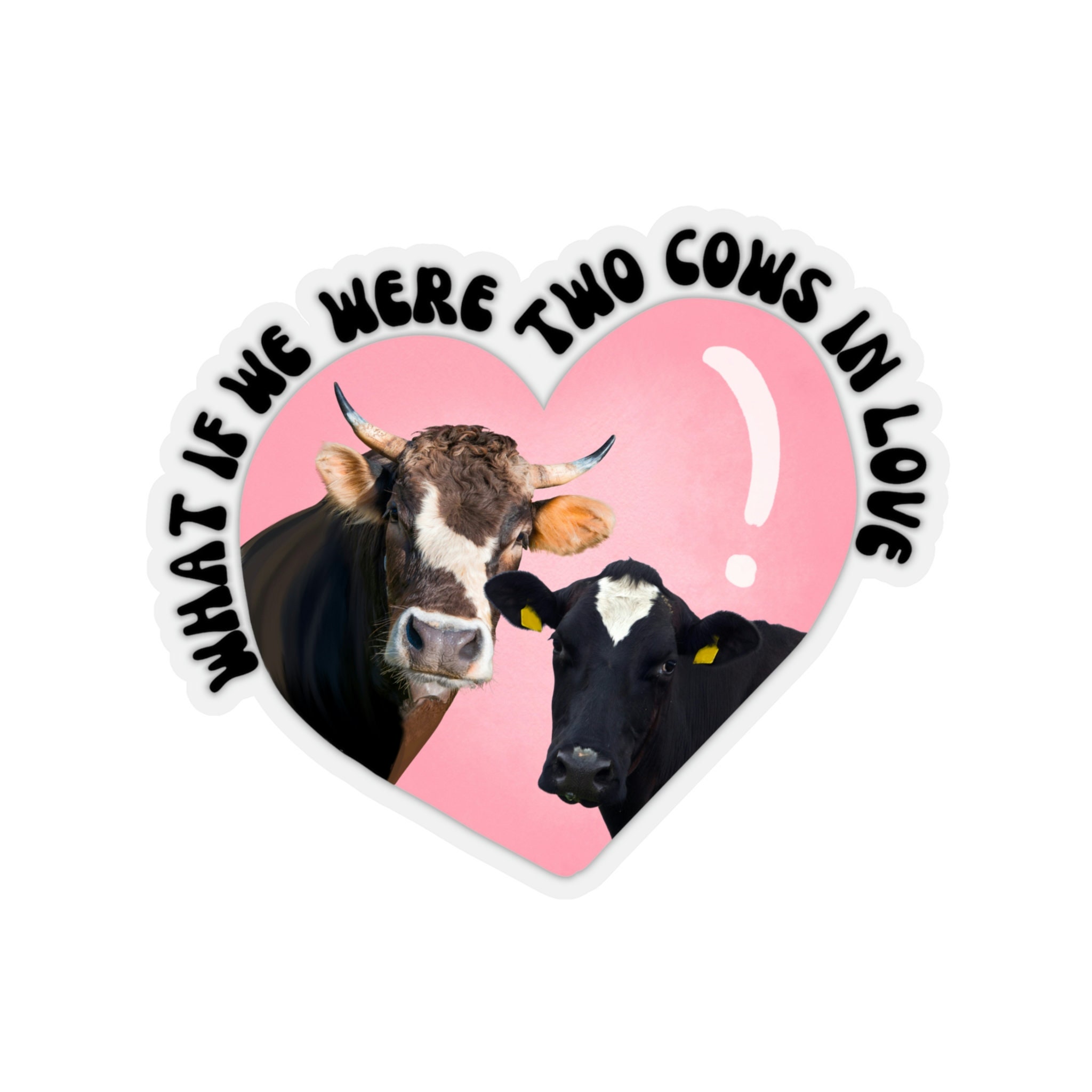 Cow Hearts Valentines stickers