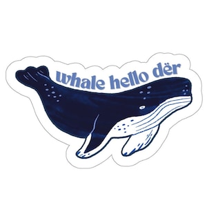 Whale Hello Sticker