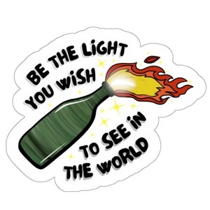 Be The Light Sticker