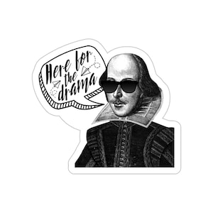 Here For The Drama Sticker