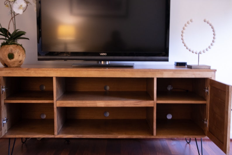 Modern Media Console Etsy