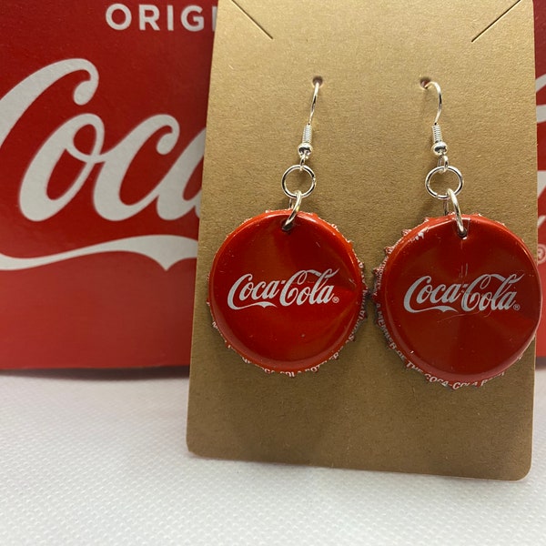 Boucles d’oreilles Canon de bouteille de Coca-Cola Dangle Unique
