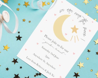 Baby Shower Invitations | Gender Reveal Invite | New Baby Invitations | First Time Mum | Bumpdate | Boy or Girl |