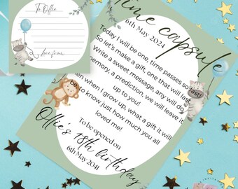Wild One First Birthday Birthday Time Capsule | Children’s Birthday Keepsake | Age Time Capsule | Child's First Birthday momento