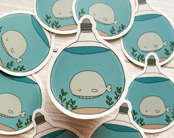 Animal | Whale | Die-Cut Sticker | Large Sticker