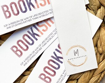 Bookish | Bookmark | Cardstock | Book Lover Gift