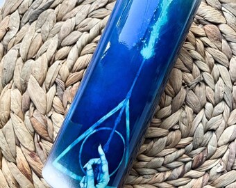 Wands Up | 20 oz Tumbler | Travel Cup | Stainless Steel | Book Lover | HP